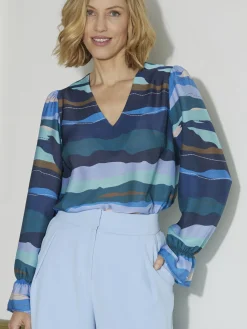 Femme Daxon Chemisier à lavallière amovible