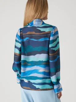 Femme Daxon Chemisier à lavallière amovible