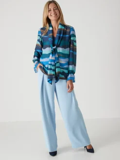 Femme Daxon Chemisier à lavallière amovible