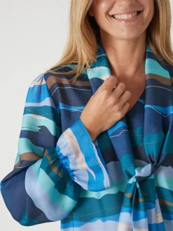 Femme Daxon Chemisier à lavallière amovible