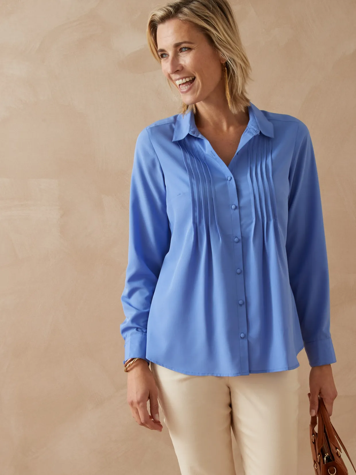 Femme Daxon Chemisier à plis effet plastron