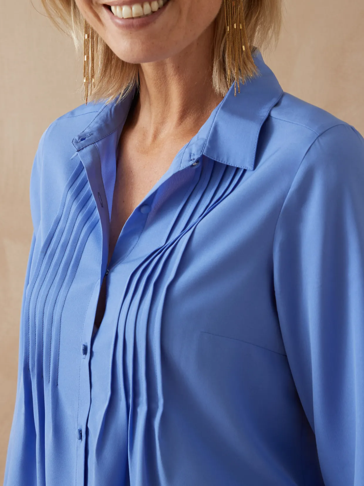 Femme Daxon Chemisier à plis effet plastron