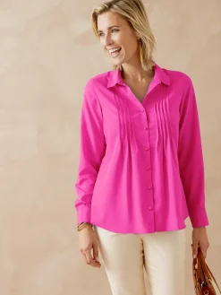 Femme Daxon Chemisier à plis effet plastron