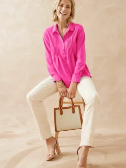 Femme Daxon Chemisier à plis effet plastron