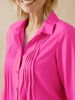 Femme Daxon Chemisier à plis effet plastron