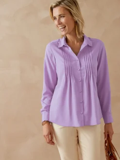 Femme Daxon Chemisier à plis effet plastron