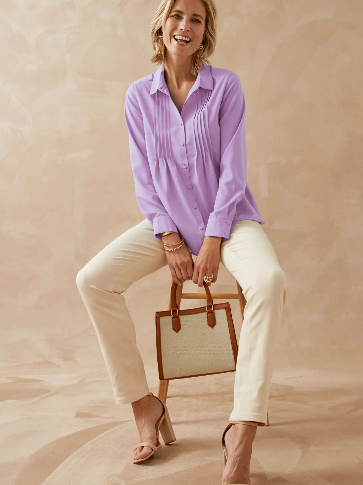 Femme Daxon Chemisier à plis effet plastron