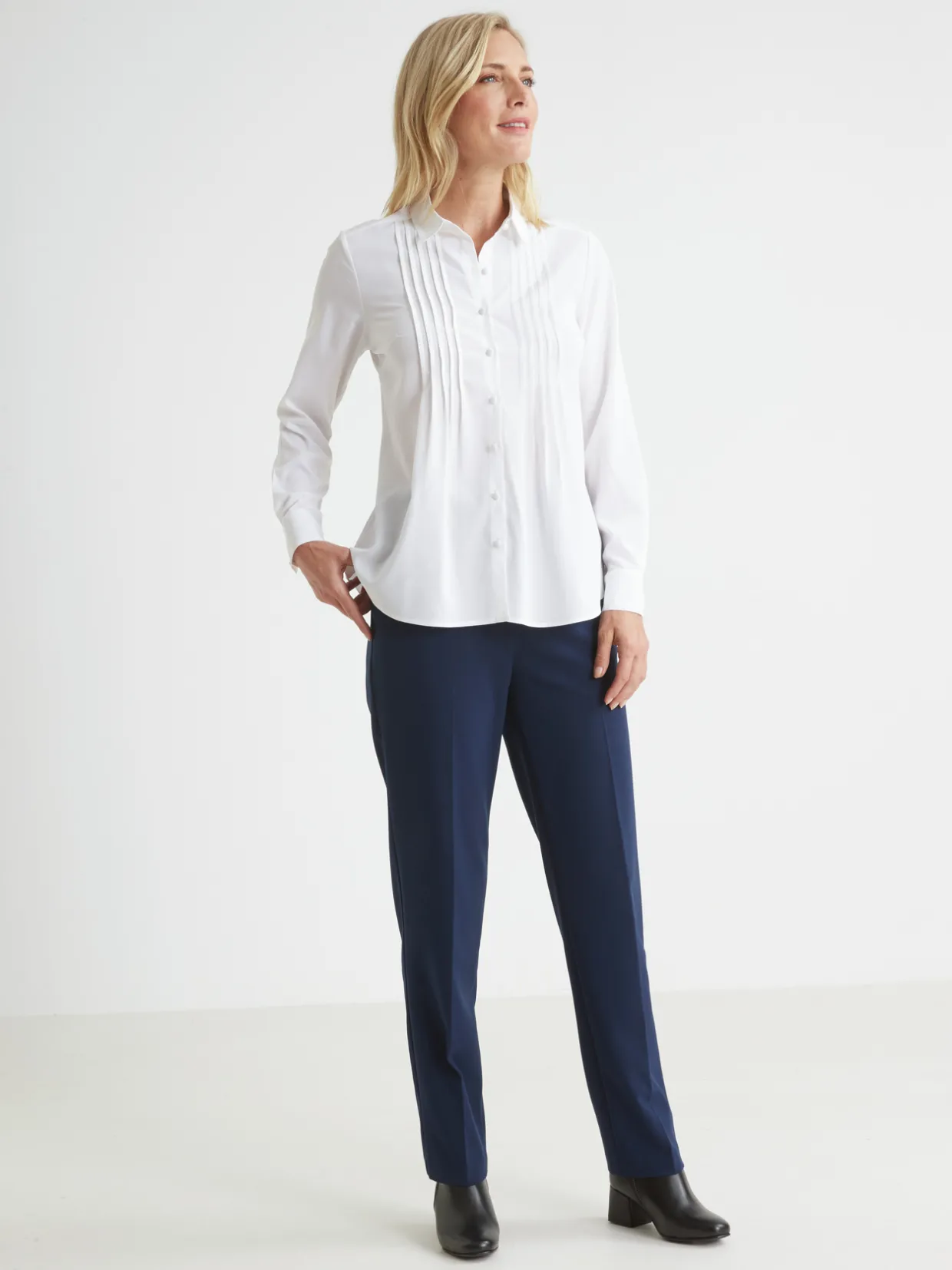 Femme Daxon Chemisier à plis effet plastron