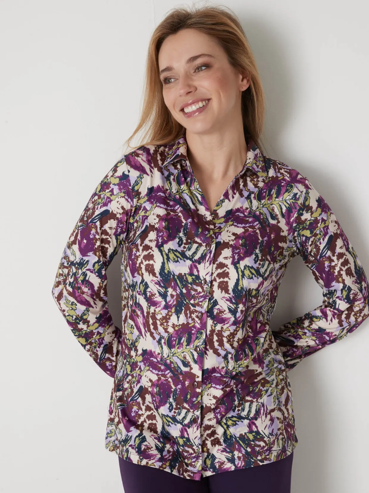 Femme Daxon Chemisier chaud en maille