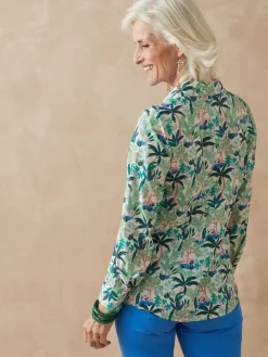 Femme Daxon Chemisier effet plastron manches longues