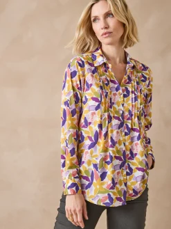 Femme Daxon Chemisier effet plastron manches longues