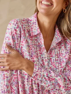 Femme Daxon Chemisier effet plastron manches longues