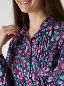 Femme Daxon Chemisier effet plastron manches longues