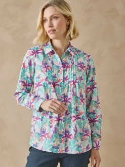 Femme Daxon Chemisier effet plastron manches longues