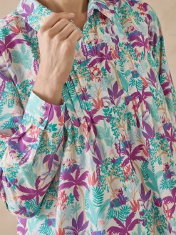 Femme Daxon Chemisier effet plastron manches longues