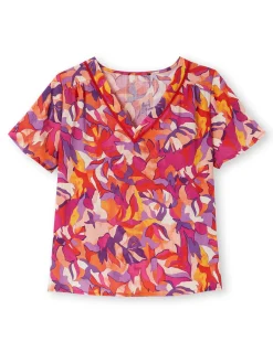 Femme Daxon Chemisier encolure smockée