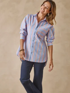 Femme Daxon Chemisier long pur coton