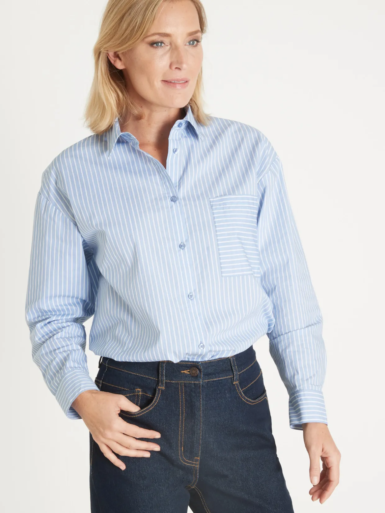 Femme Daxon Chemisier long pur coton