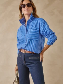 Femme Daxon Chemisier long pur coton