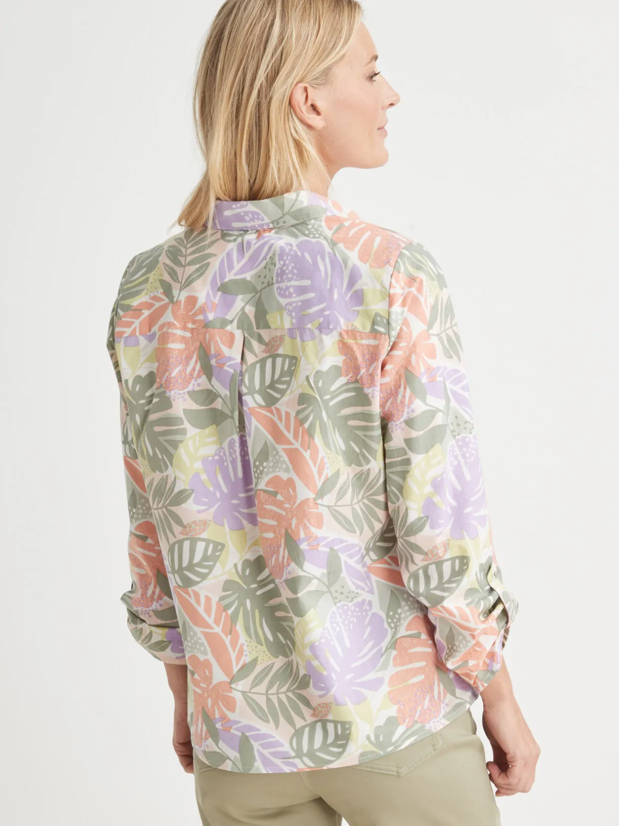 Femme Daxon Chemisier manches retroussables