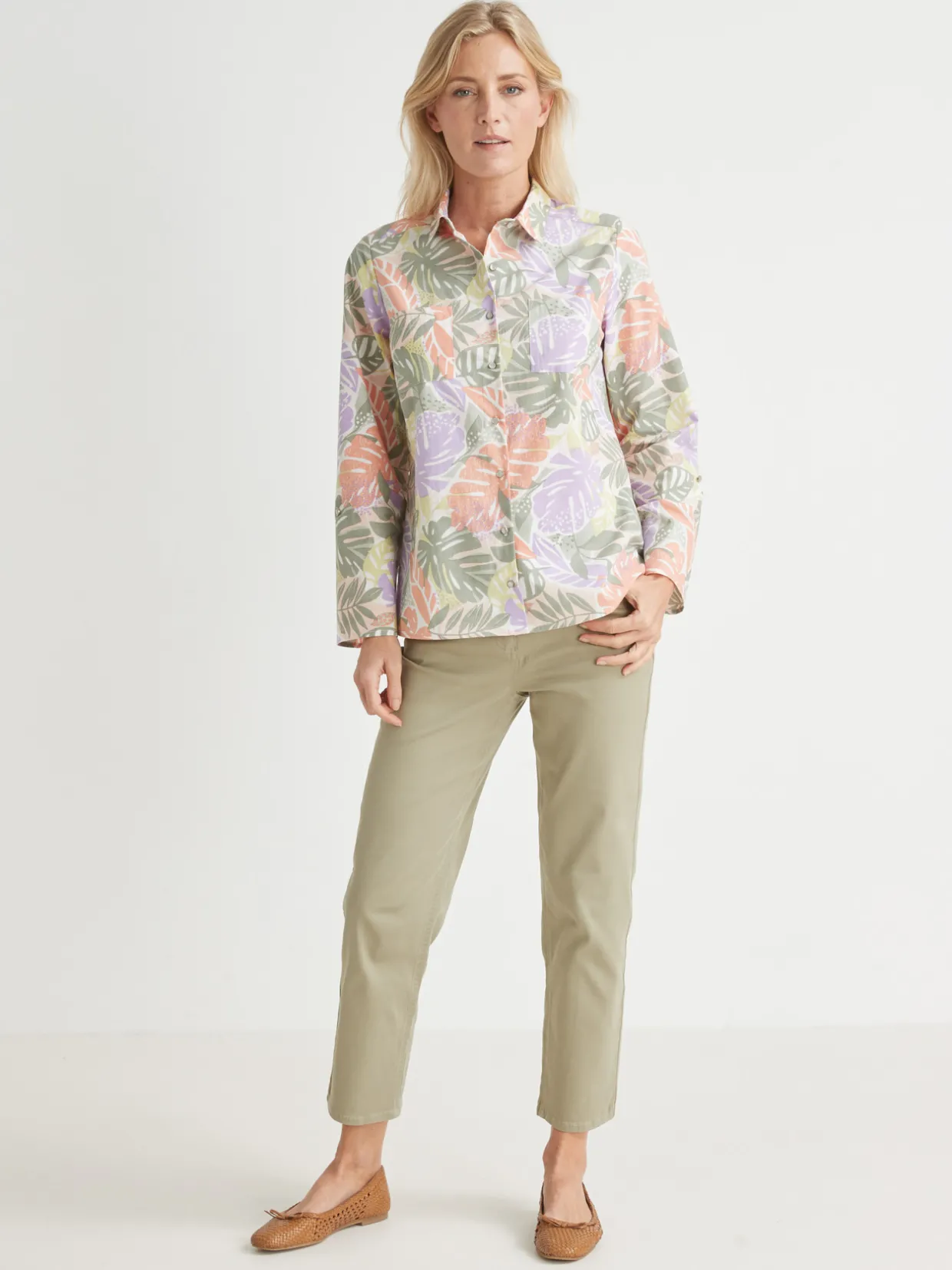 Femme Daxon Chemisier manches retroussables