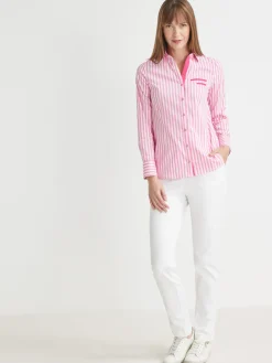 Femme Daxon Chemisier pur coton poitrine standard