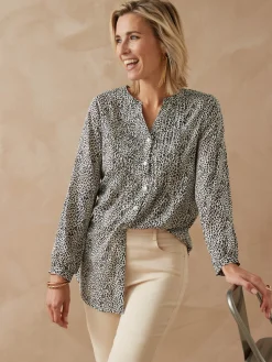 Femme Daxon Chemisier tunique à petits plis