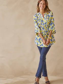 Femme Daxon Chemisier tunique à petits plis