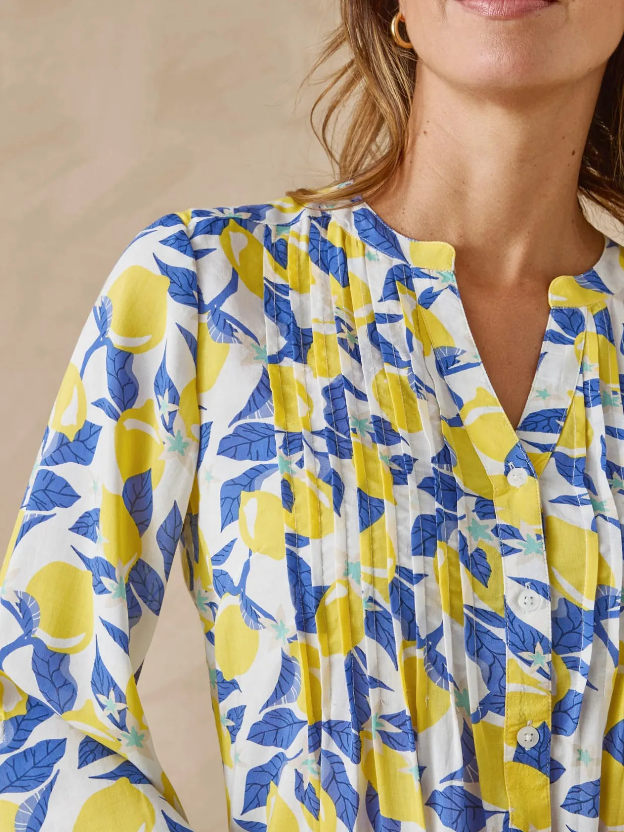 Femme Daxon Chemisier tunique à petits plis