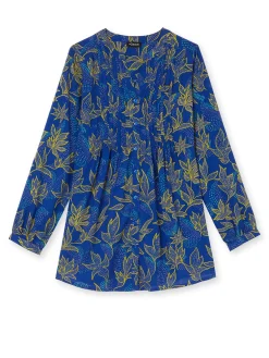 Femme Daxon Chemisier tunique à petits plis