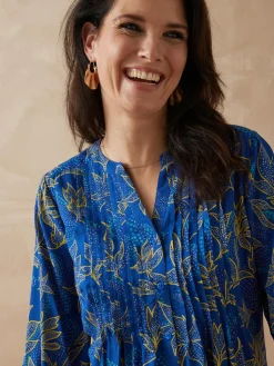 Femme Daxon Chemisier tunique à petits plis