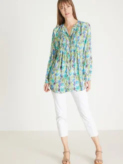 Femme Daxon Chemisier tunique à petits plis