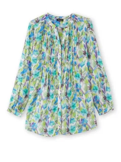 Femme Daxon Chemisier tunique à petits plis