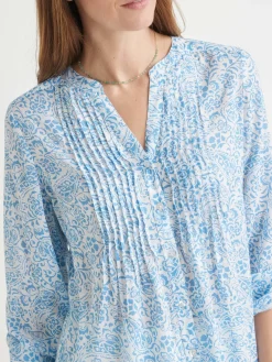 Femme Daxon Chemisier tunique à petits plis