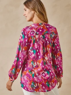 Femme Daxon Chemisier tunique à petits plis