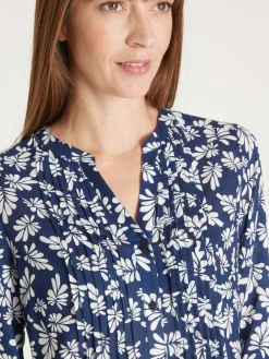 Femme Daxon Chemisier tunique à petits plis