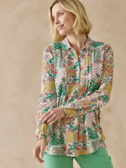 Femme Daxon Chemisier tunique en maille fluide