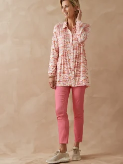 Femme Daxon Chemisier tunique en maille fluide