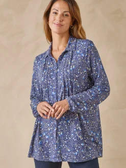 Femme Daxon Chemisier tunique en maille fluide