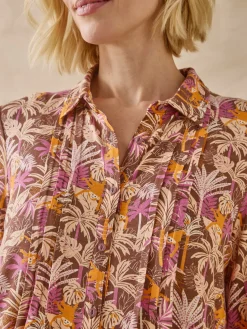 Femme Daxon Chemisier tunique en maille fluide