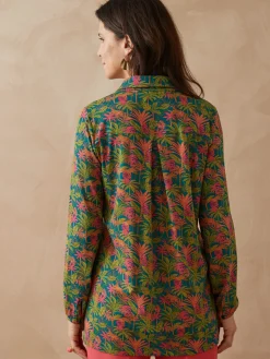 Femme Daxon Chemisier tunique en maille fluide