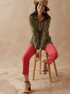 Femme Daxon Chemisier tunique en maille fluide