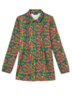 Femme Daxon Chemisier tunique en maille fluide