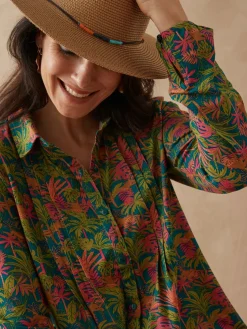 Femme Daxon Chemisier tunique en maille fluide