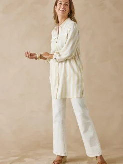 Femme Daxon Chemisier tunique manches retroussables