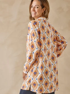 Femme Daxon Chemisier tunique manches retroussables