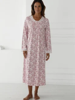 Daxon Chhemise de nuit longue détails macramé