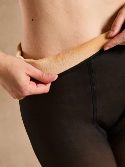 Daxon Collants effet transparent et polaire