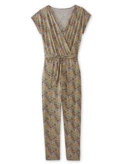 Femme Daxon Combinaison en maille crêpe fluide