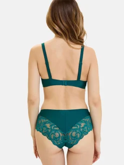 Sans Complexe Culotte haute dentelle et microfibre